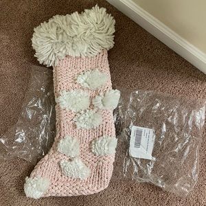 Anthropologie chunky Christmas stocking